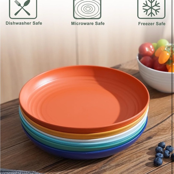 Dishwasher Safe Plastic Unbreakable 10” Plates - Picture 2 of 3